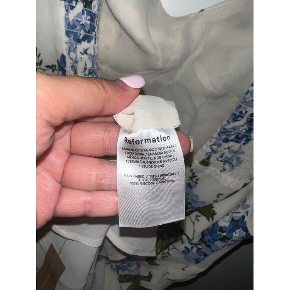 Reformation Juliette Dress Riviera size 6 NWT - Picture 9 of 13